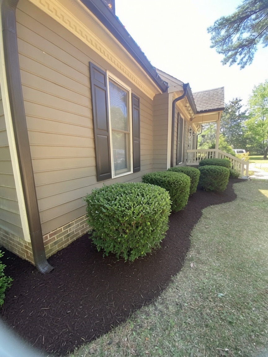 Fresh Mulch Install — Side Yard